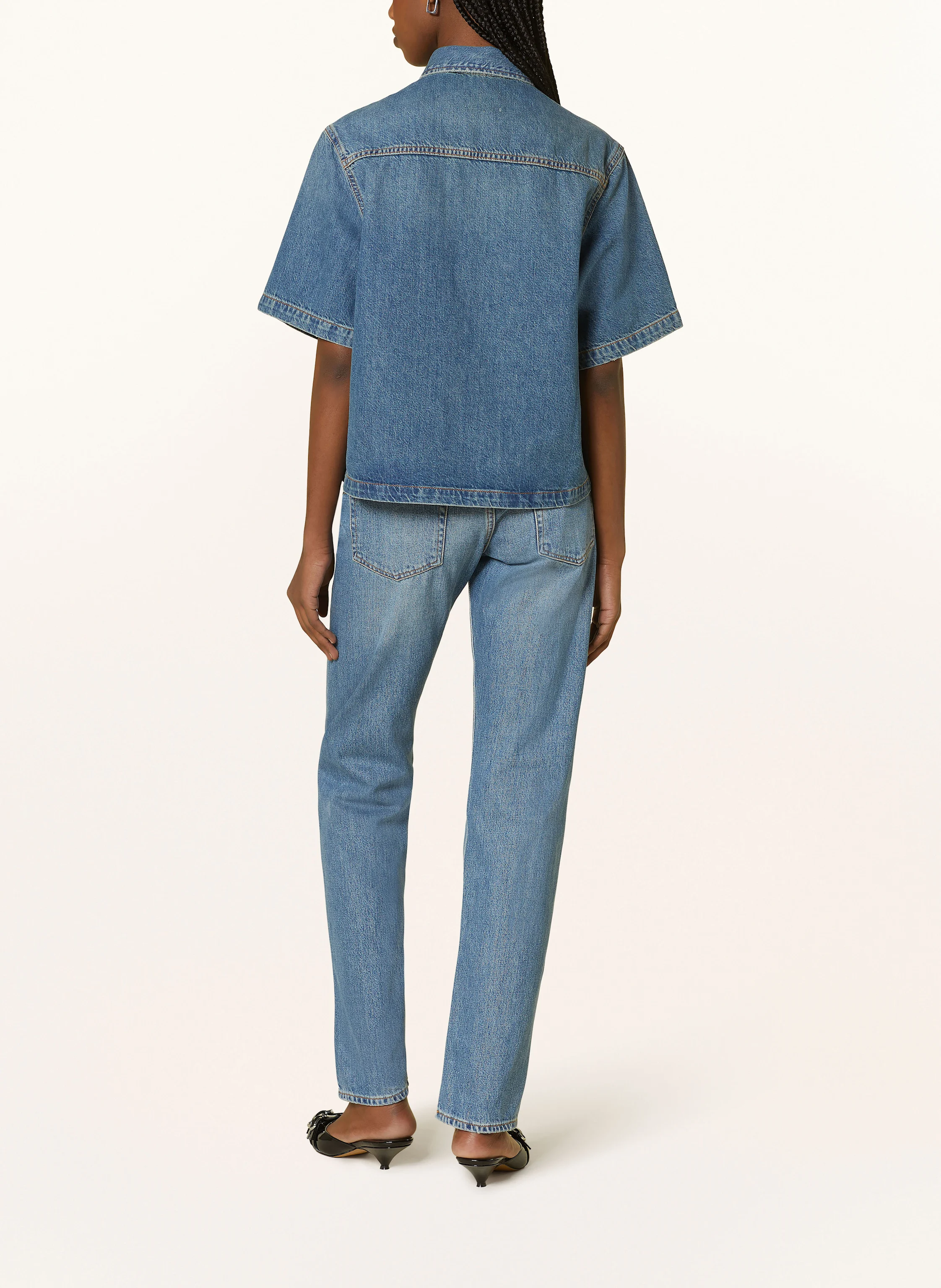 HAIKURE Jeansbluse OLIVE