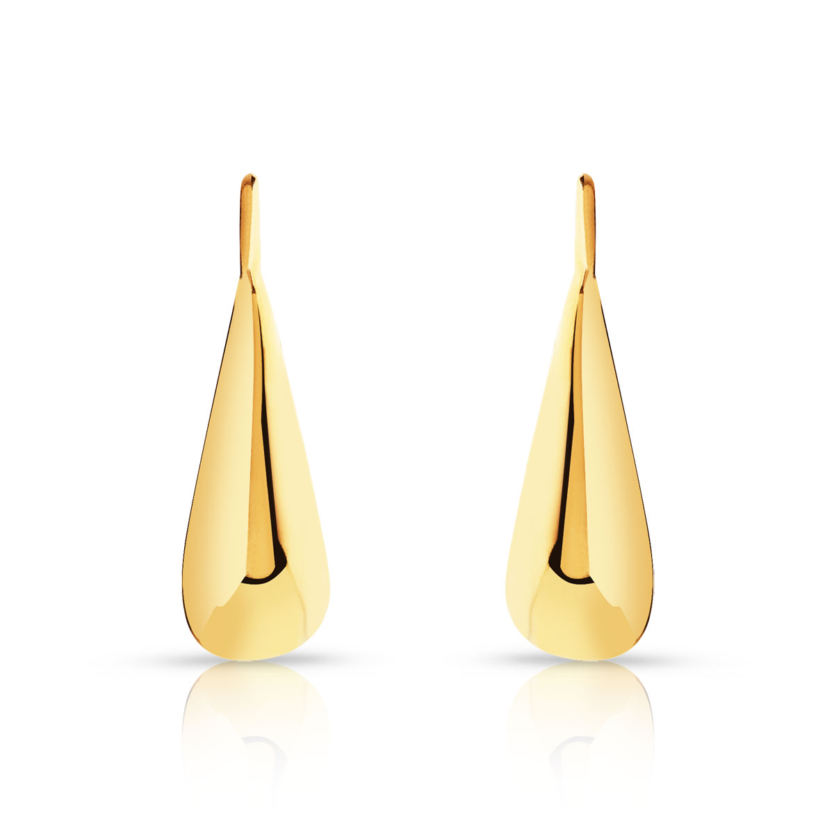 Boucles d'oreilles plaqué or pendants