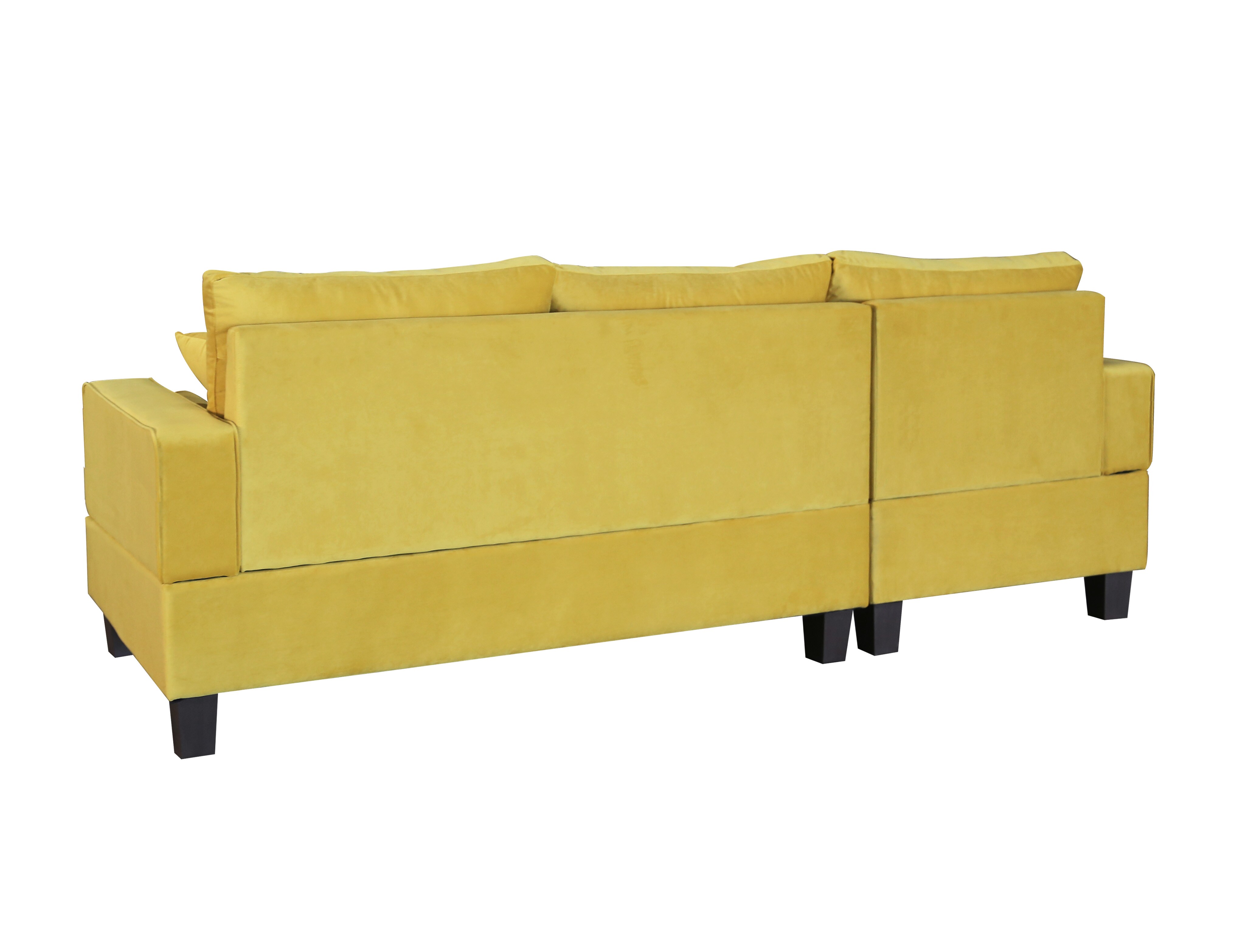 HOME DELUXE Sofa ROM mit Hocker - versch. Farben - Gelb