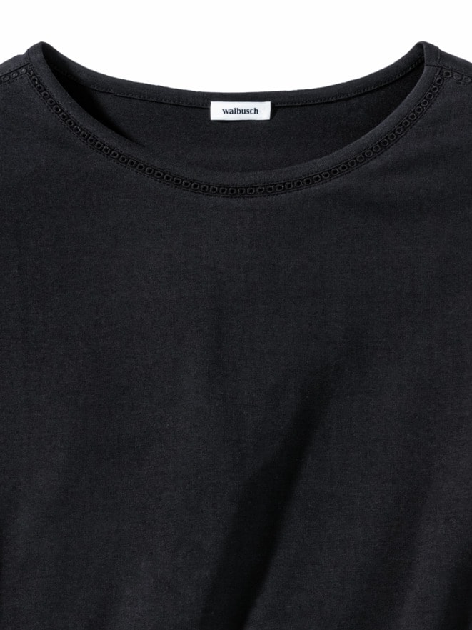 Modalmixshirt Stickereibändchen