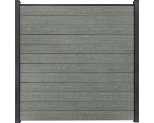 Hoofdelement GroJa BasicLine smal insteeksysteem zonder palen 180 x 180 cm Grey Ash Cut