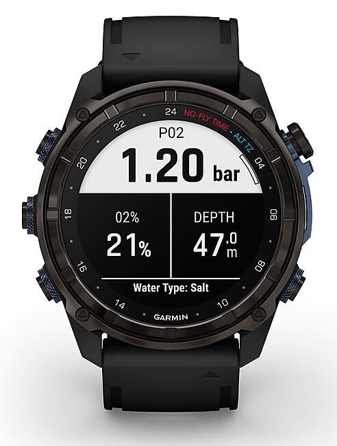 GARMIN - ORDINATEUR DE PLONGEE DESCENT MK3i BRACELET NOIR