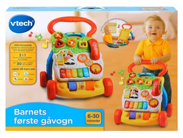 Vtech Baby Barnets første Gåvogn DK