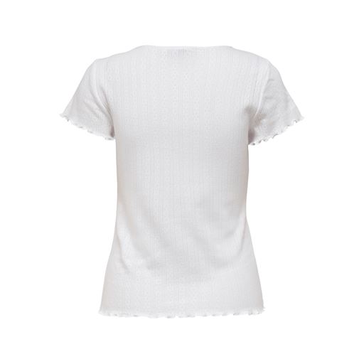 ONLY Carlotta Kortærmet T-shirt, Hvid, XL