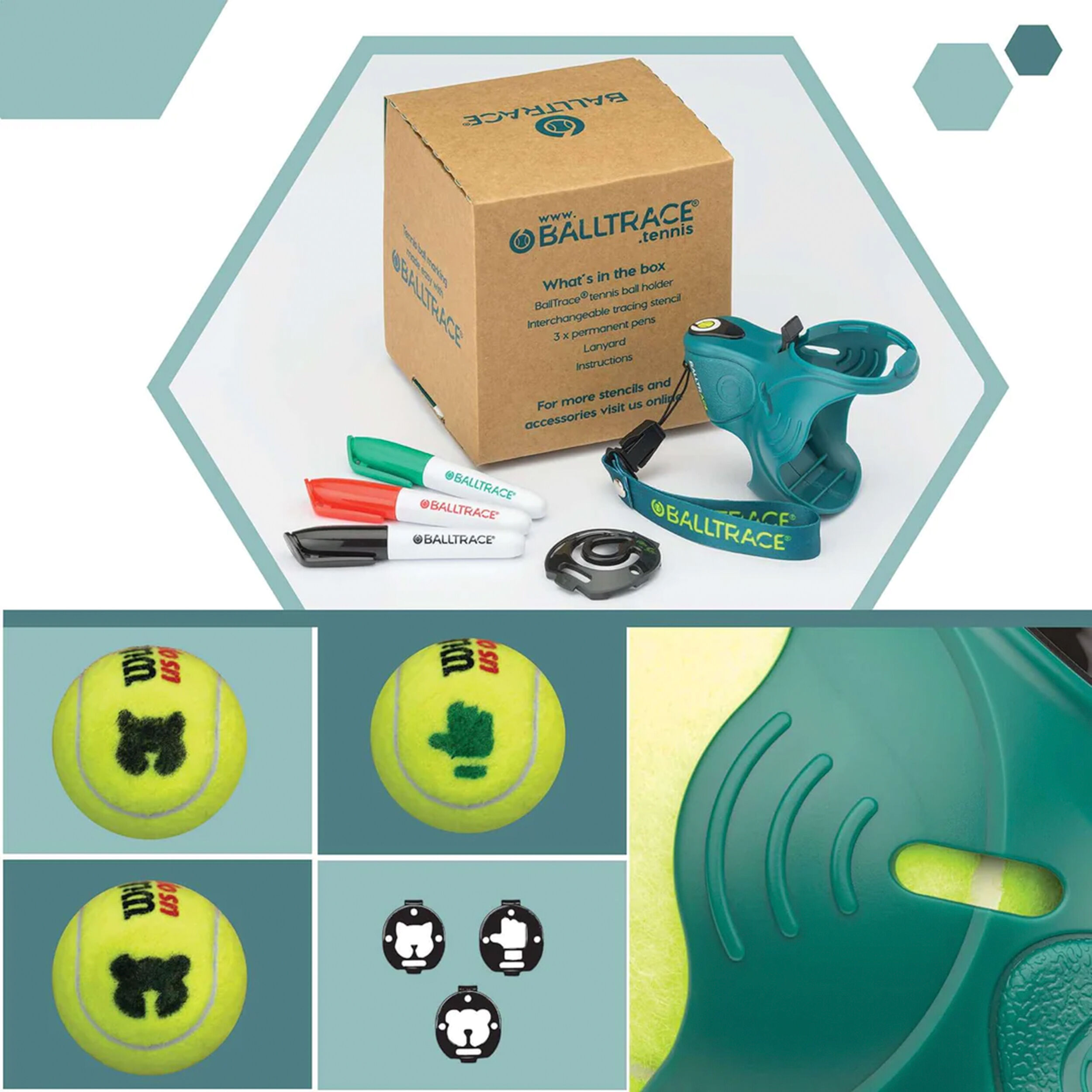 BallTrace Paws & Thumbs Marqueur De Balle - Vert