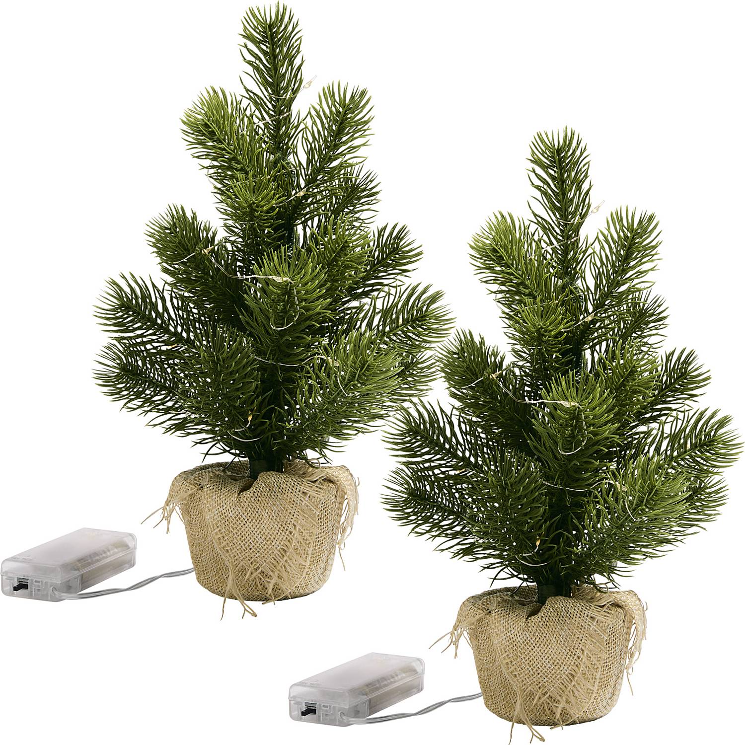 LED-Tannenbaum im 2er-Pack