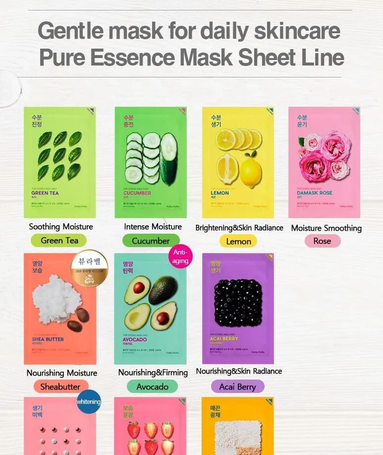 HOLIKA HOLIKA - Pure Essence Mask Sheet - 12 soorten