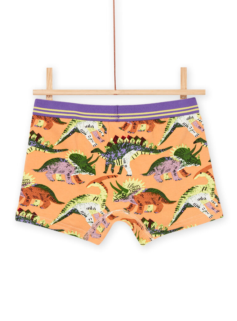 3 boxers à imprimé et motif dinosaures et à imprimé à rayures