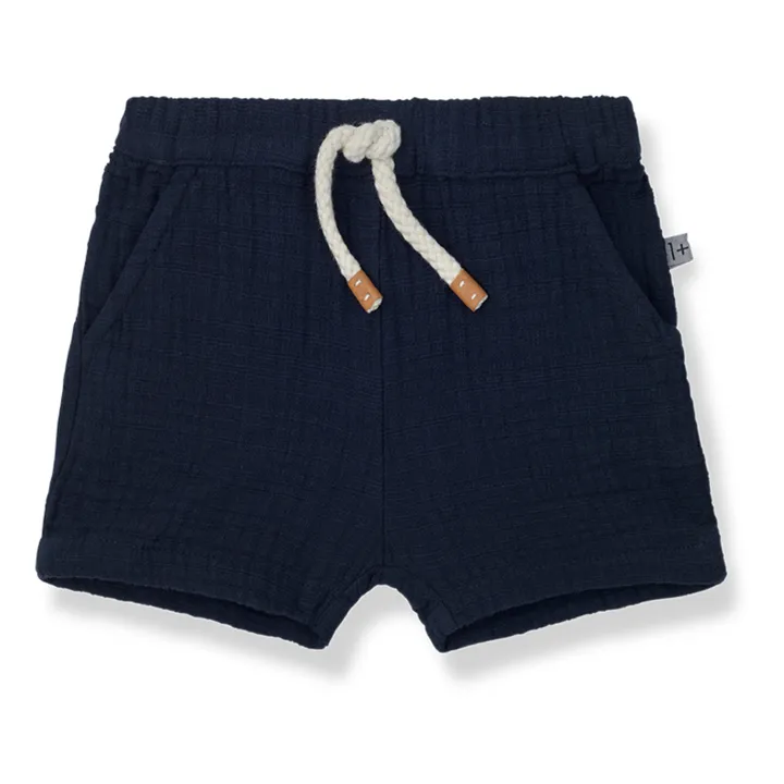 1+ in the family Bermuda en Mousseline Angel | Bleu marine