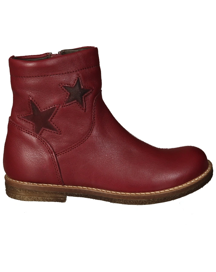 Leder-Boots STERNSTUNDE in bordeaux