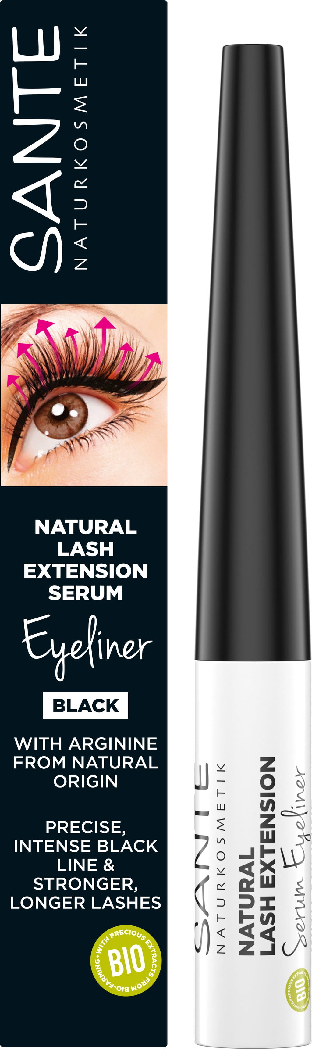 Santé naturally.  Lash Extension Serum Eyeliner, 3,50 ml