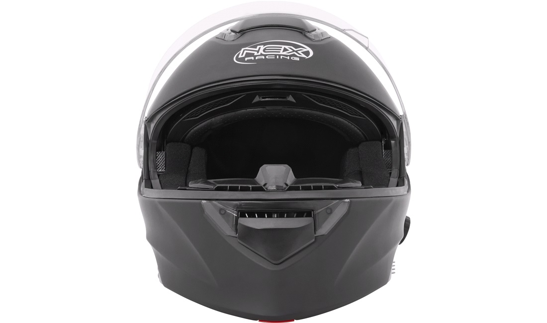 Styrthjelm Flip-up NEX Racing H271 med Intercom og solbrille str. M
