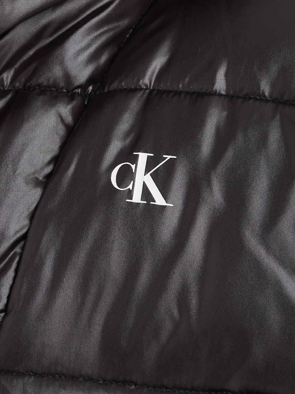 Calvin Klein gewatteerde winterjas zwart