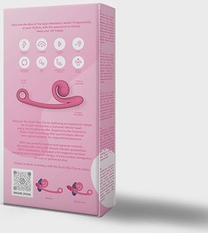 Snail Vibe Curve Duo Vibrator - Roze