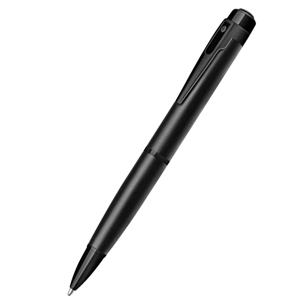 Full-HD Mini Kamera in Kugelschreiber-Gehäuse mit Sprachaktivierung / Akku (170mAh)   Micro SD Kartenslot - Schwarz