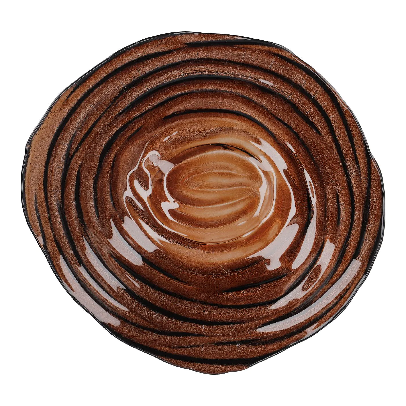 Deko-Schale Tornado, braun, 32 cm