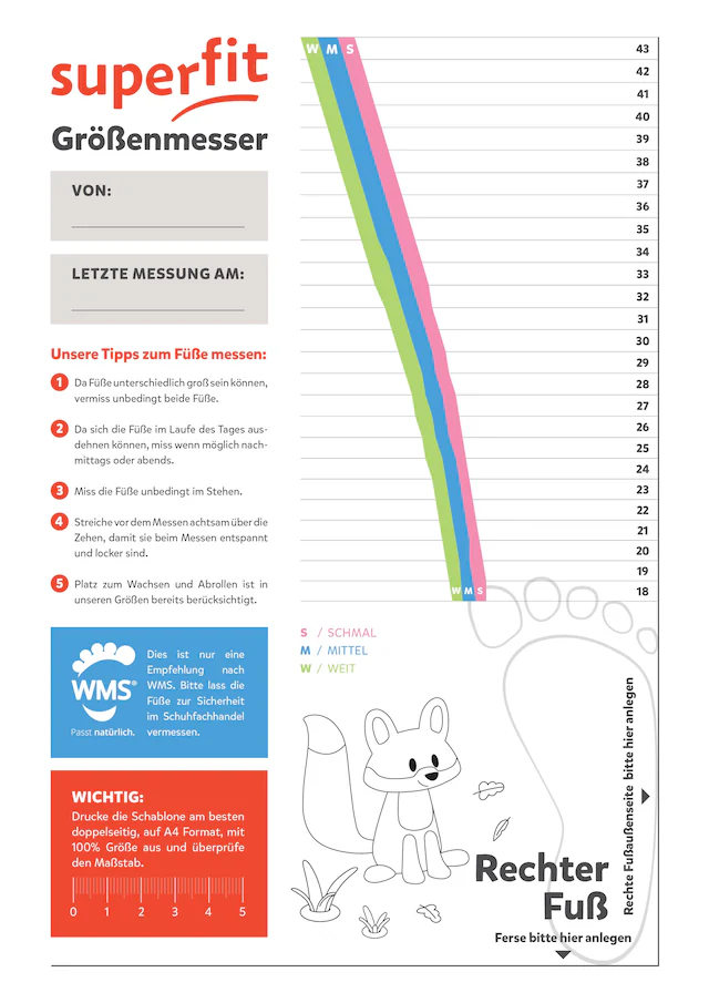 Superfit Winterboots »ICEBIRD WMS: Weit«  Snowboots mit Einhorn Motiv, Grössenschablone zum Download