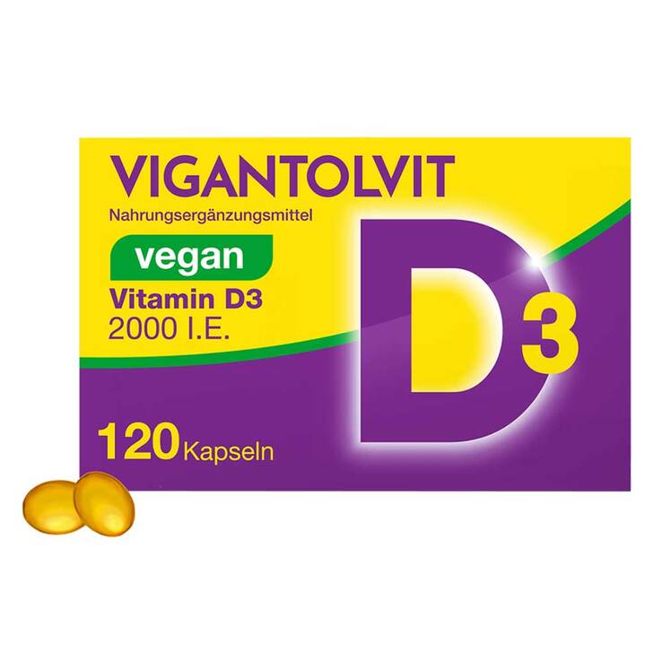 Vigantolvit 2000 I.E. Vitamin D3 vegan Weichkapseln , 120 St