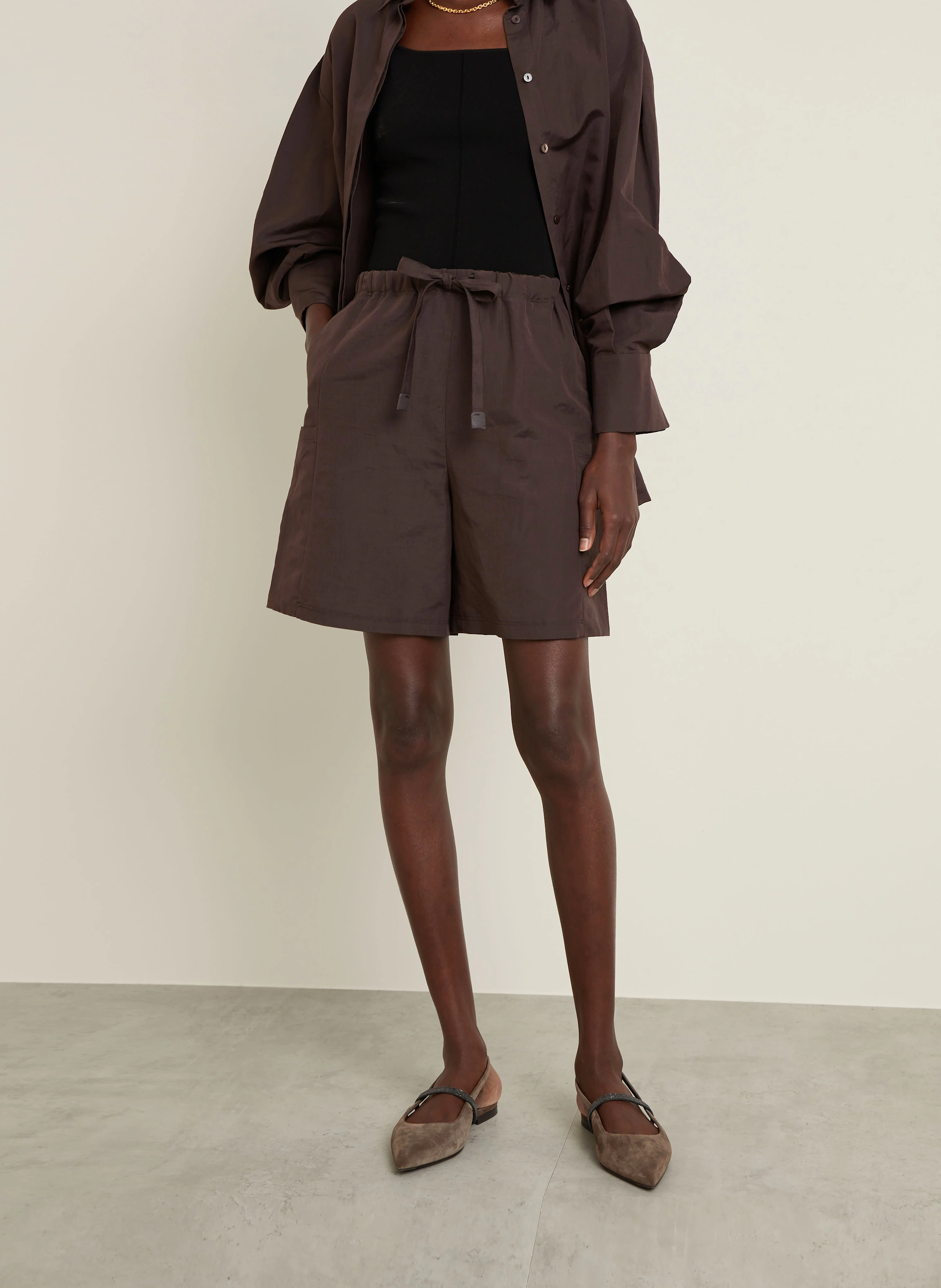 Max Mara Shorts QUEBEC mit Leinen und Seide