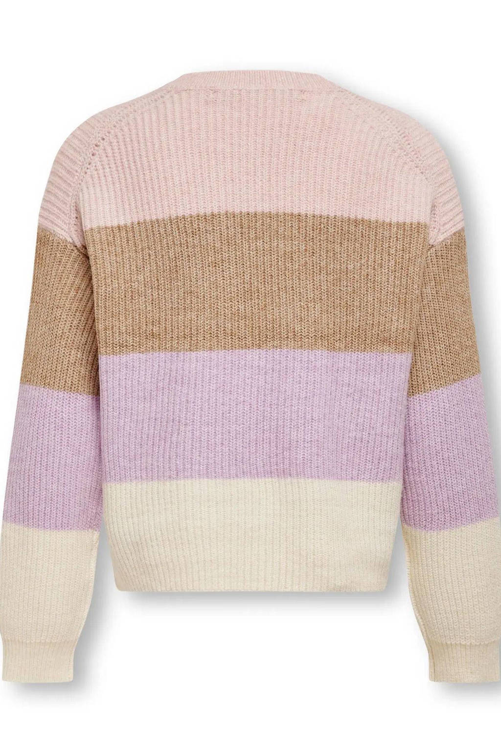 KIDS ONLY GIRL trui roze gebreid roze/beige/lila