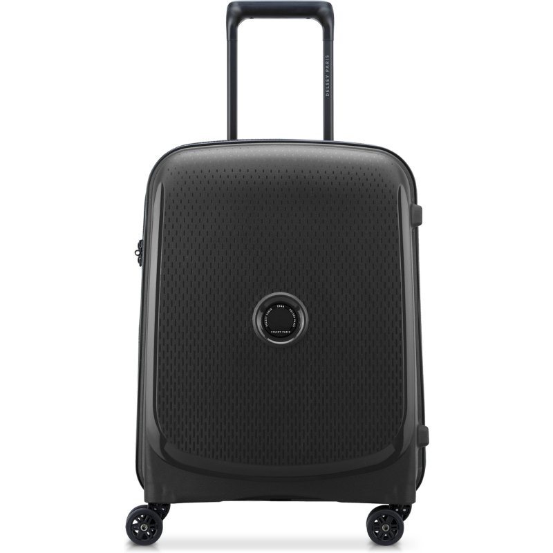 Delsey Belmont plus - Valise cabine Slim 4 doubles roues 55 cm noir