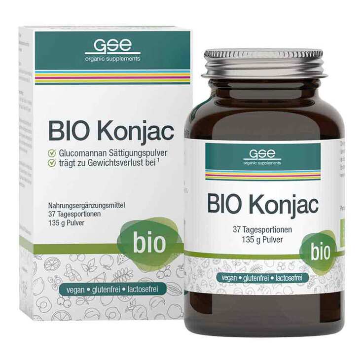 Bio Konjac Glucomannan Sättigungspulver, 135 g