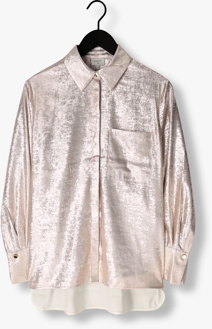 gouden dante6 blouses cathin metallic long shirt