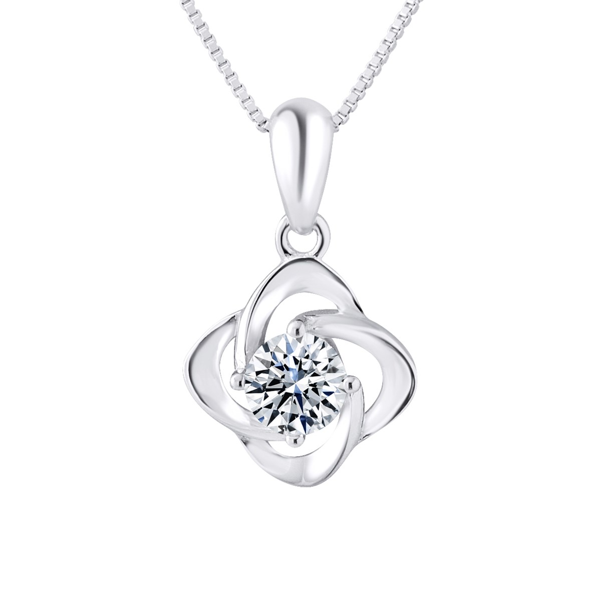 Pendentif FLEUR - Oxyde de zirconium - Argent 925