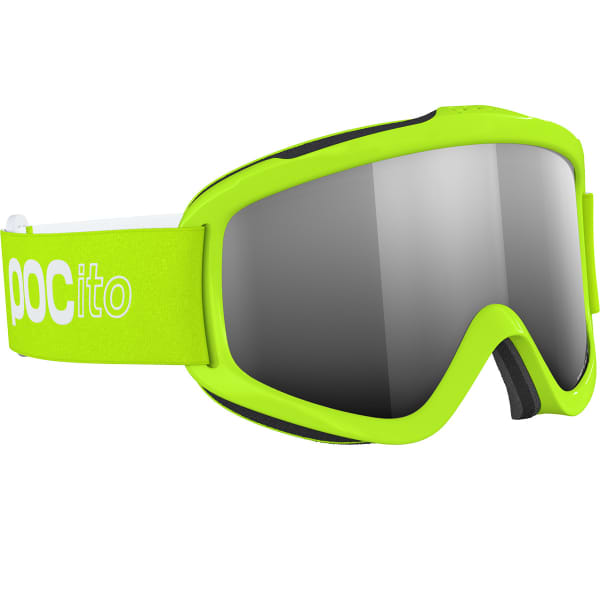 Masque de ski POC POCITO IRIS FLUORESCENT YELLOW/GREEN/PARTLY SUNNY SILVER