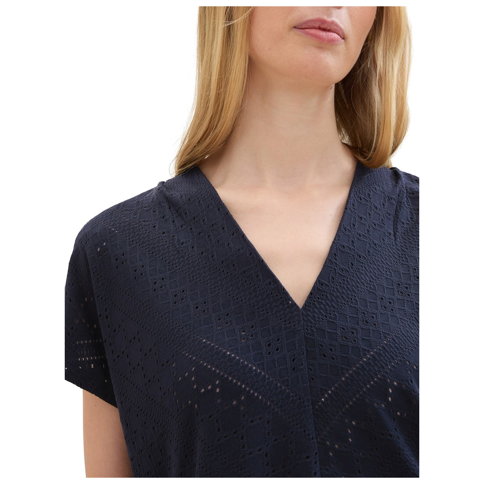 Tom Tailor T-shirt ajour v-neck
