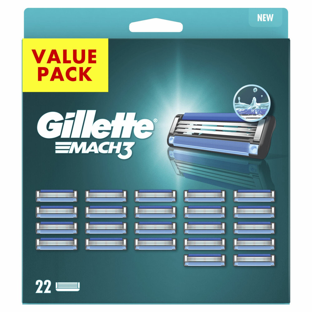 Gillette Scheermesjes Mach3 22 stuks