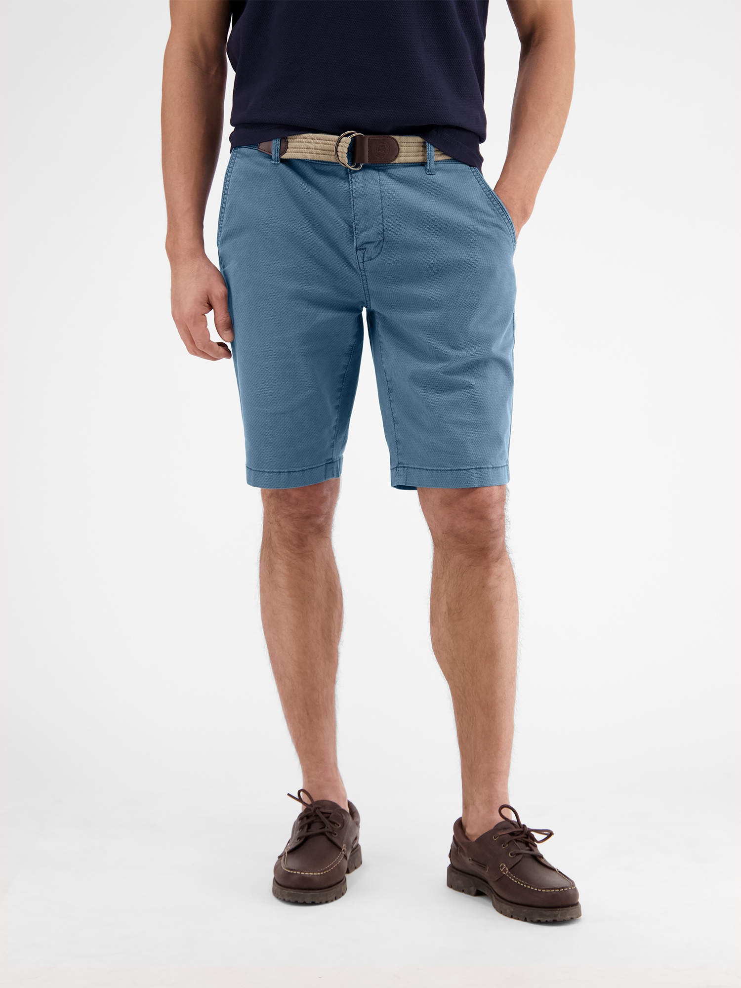 LERROS Bermudas »LERROS Chino-Bermuda mit Gürtel«