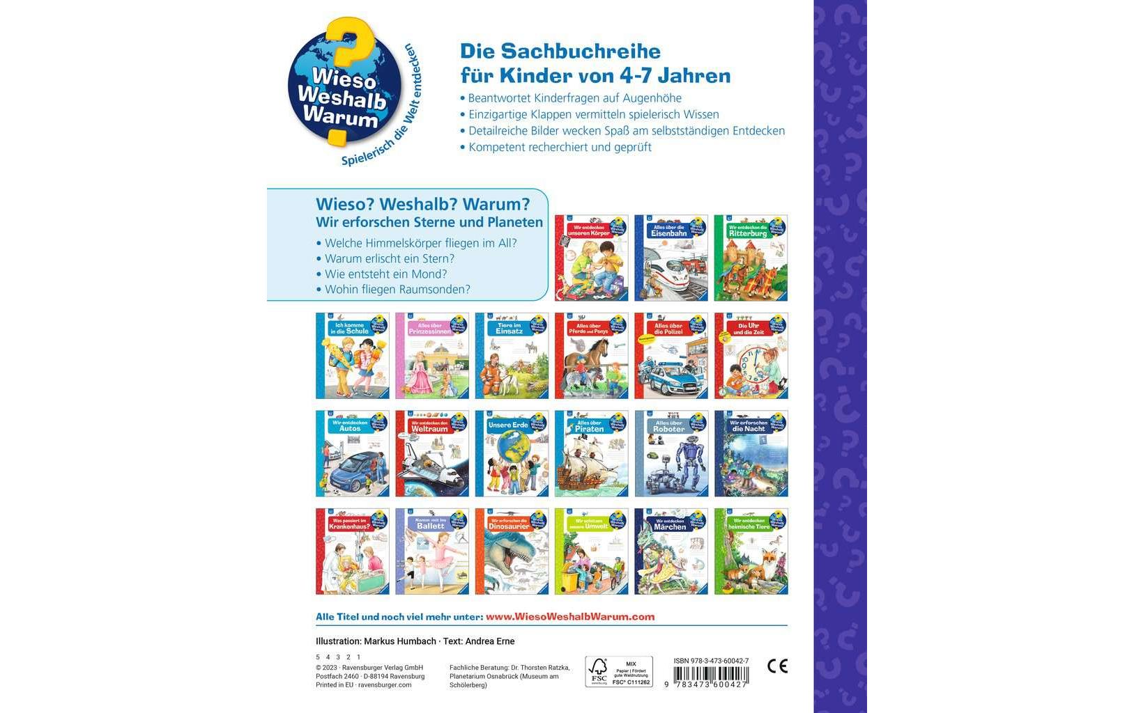 Kinder-Sachbuch WWW Wir erforschen Sterne und PlanetenKlappbuch