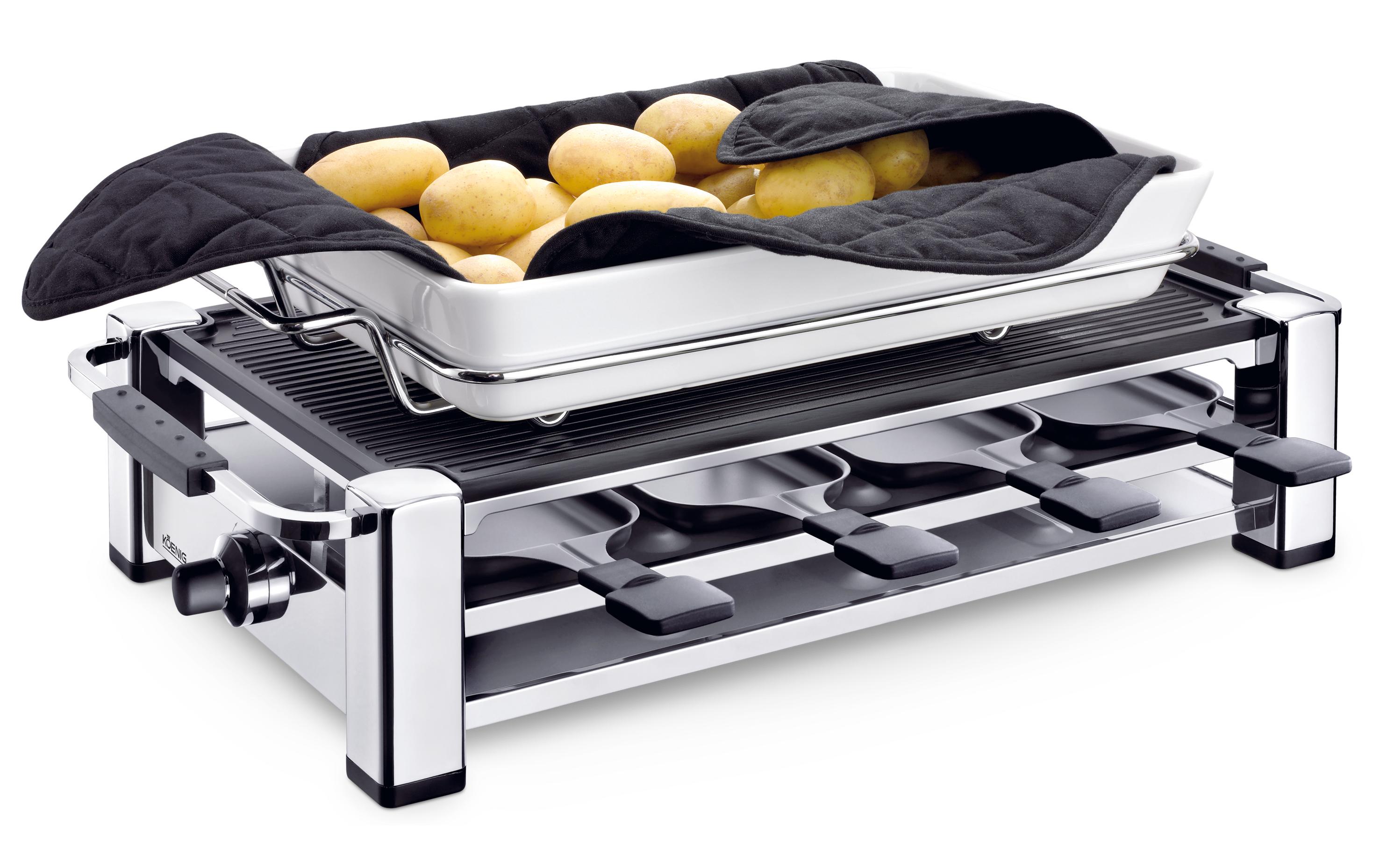 Racletteofen B02159 8 Personen<br>Raclette-Grill für 8 Personen und Kartoffelwärmer