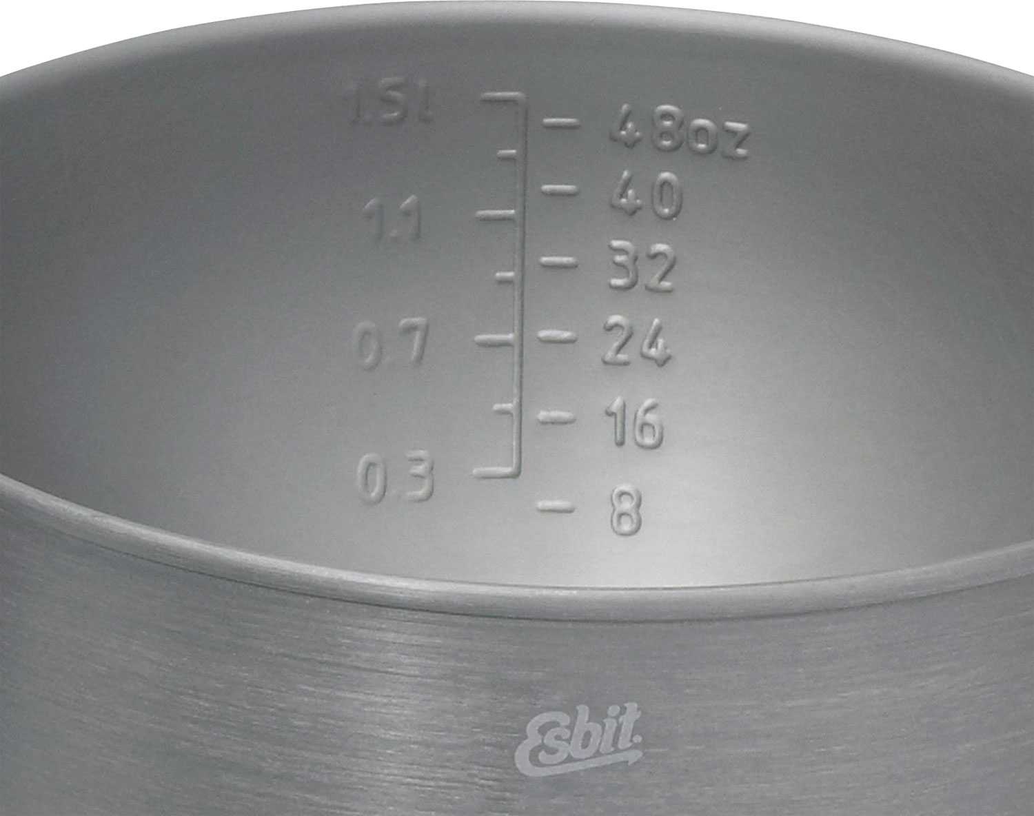 Esbit Spiritus-Kochset 2.35L - ohne Antihaftbeschichtung hardanodisiertes Aluminium