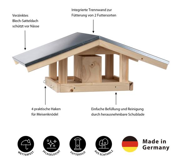 Dehner Natura Premium Futterhaus Karwendel,