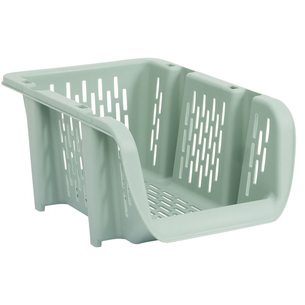Bac superposable étroit en plastique 31x20,5xH13,5cm
