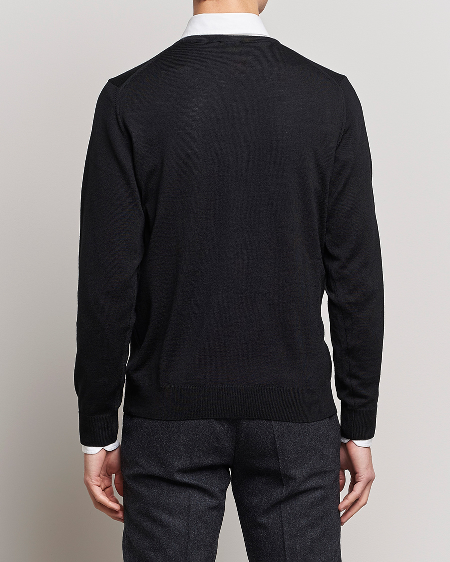 Stenströms Merino Crew Neck Black