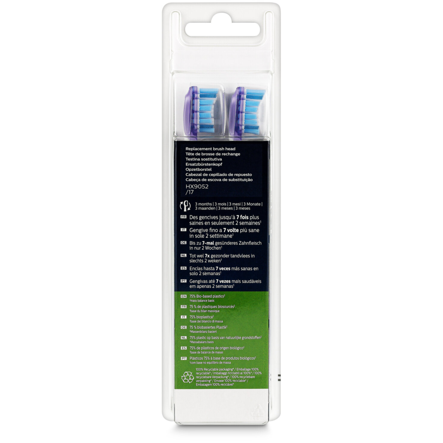 Philips Ersatzbürste HX9052/17 Premium Gum Care 2S
