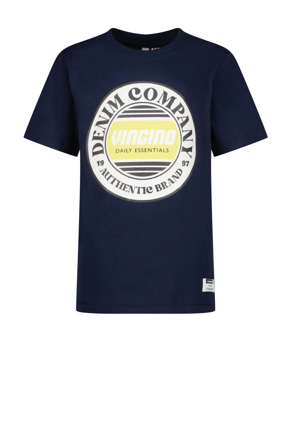 Vingino T-shirt Hefso met logo donkerblauw