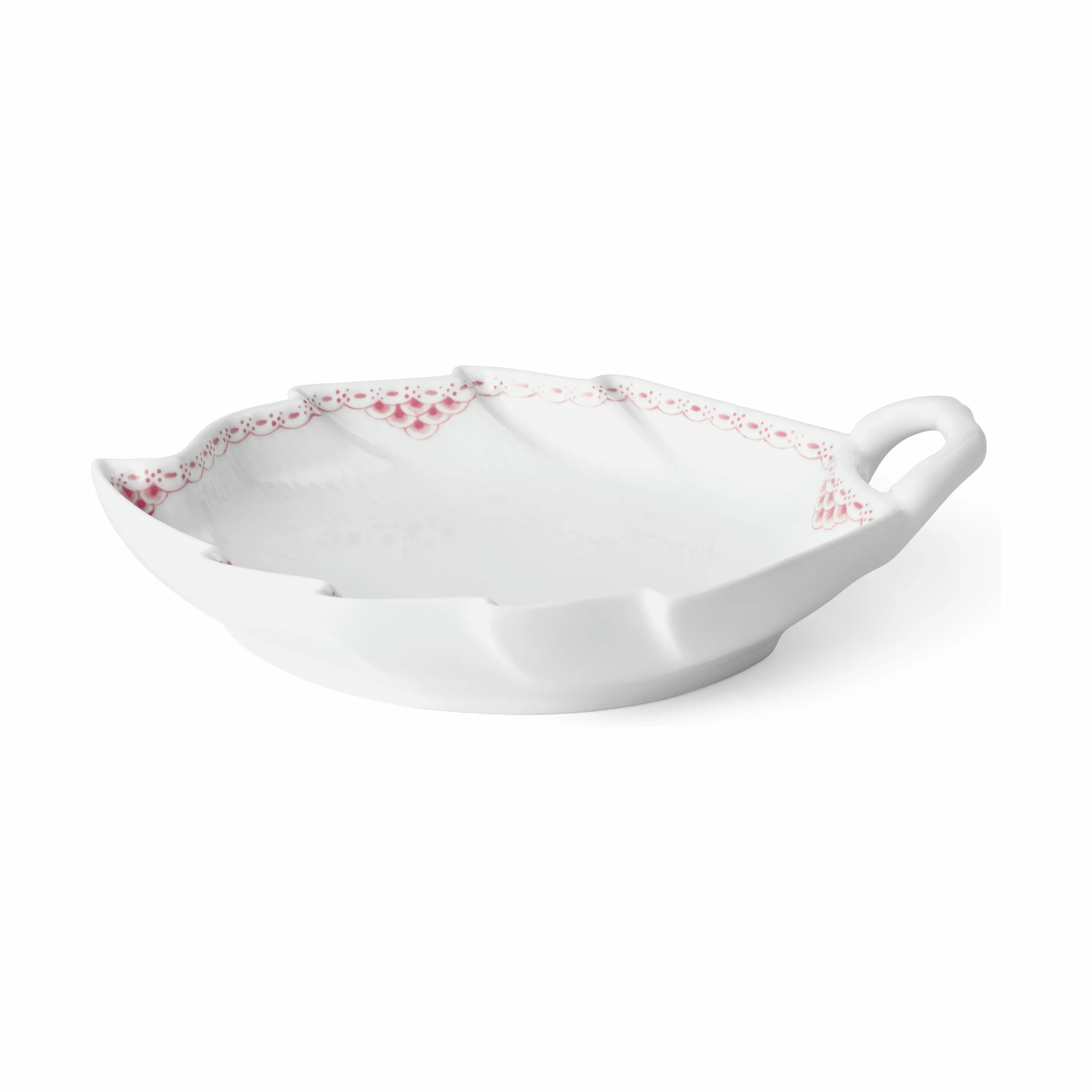 Royal Copenhagen Koral Riflet Blonde Bladformet Asiet