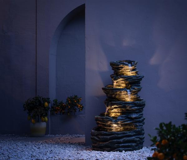 Dehner Polyresin-Gartenbrunnen Roccia, ca.