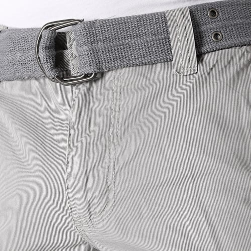 Short Cargo A Rayures Sytro 3 Gris