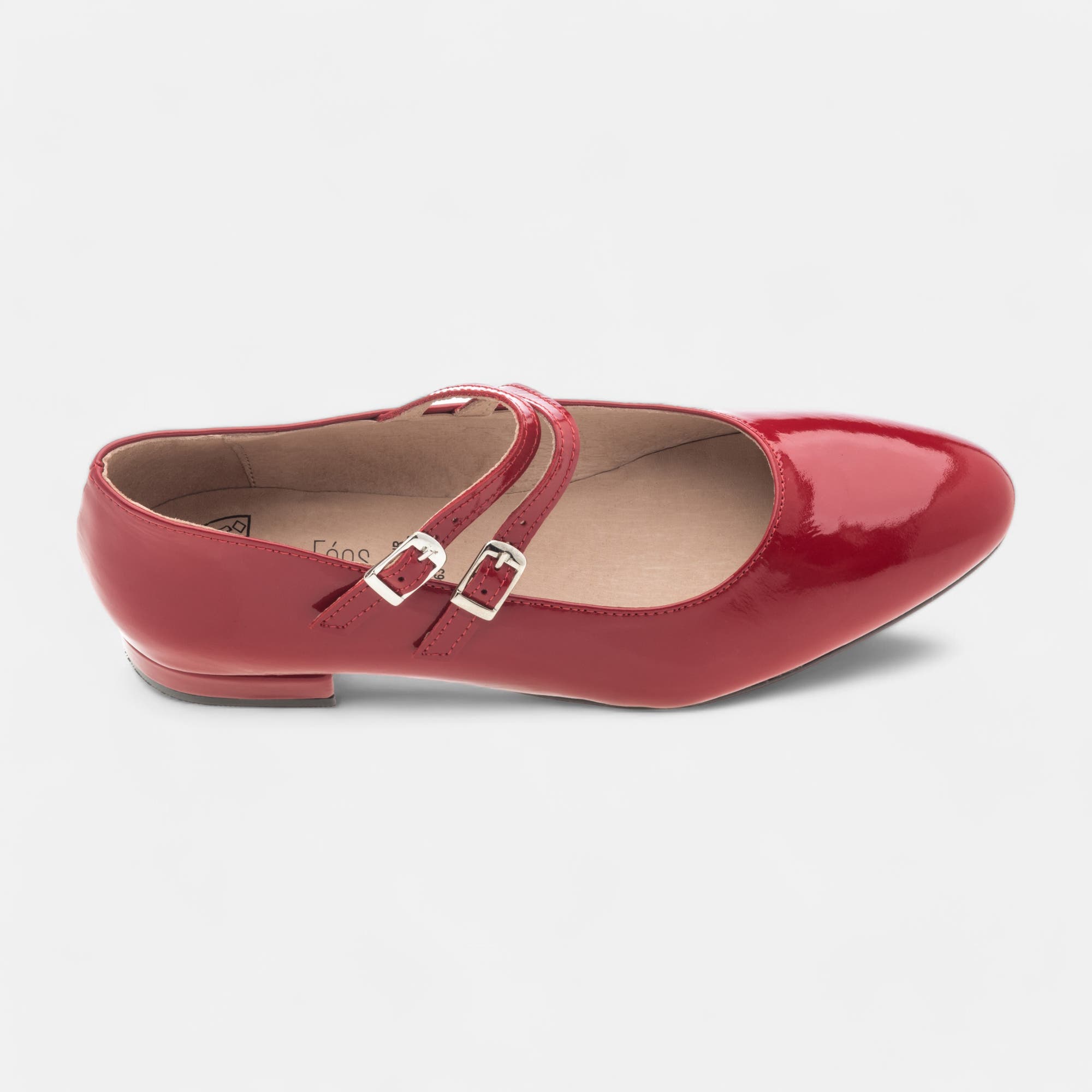 Babies Femme en cuir rouge