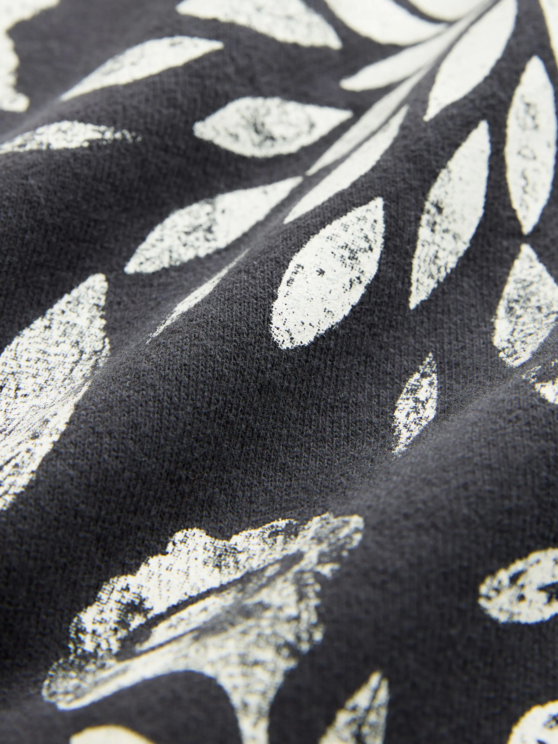 Zwart en wit - Graphic All Over Print Symmetrical Crew Neck Sweatshirt
