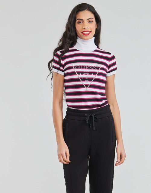 Guess - GERALDE TURTLE NECK - Noir / Blanc