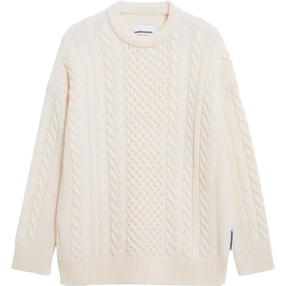 Armedangels Berfinaa Cable Pullover Damen oatmilk