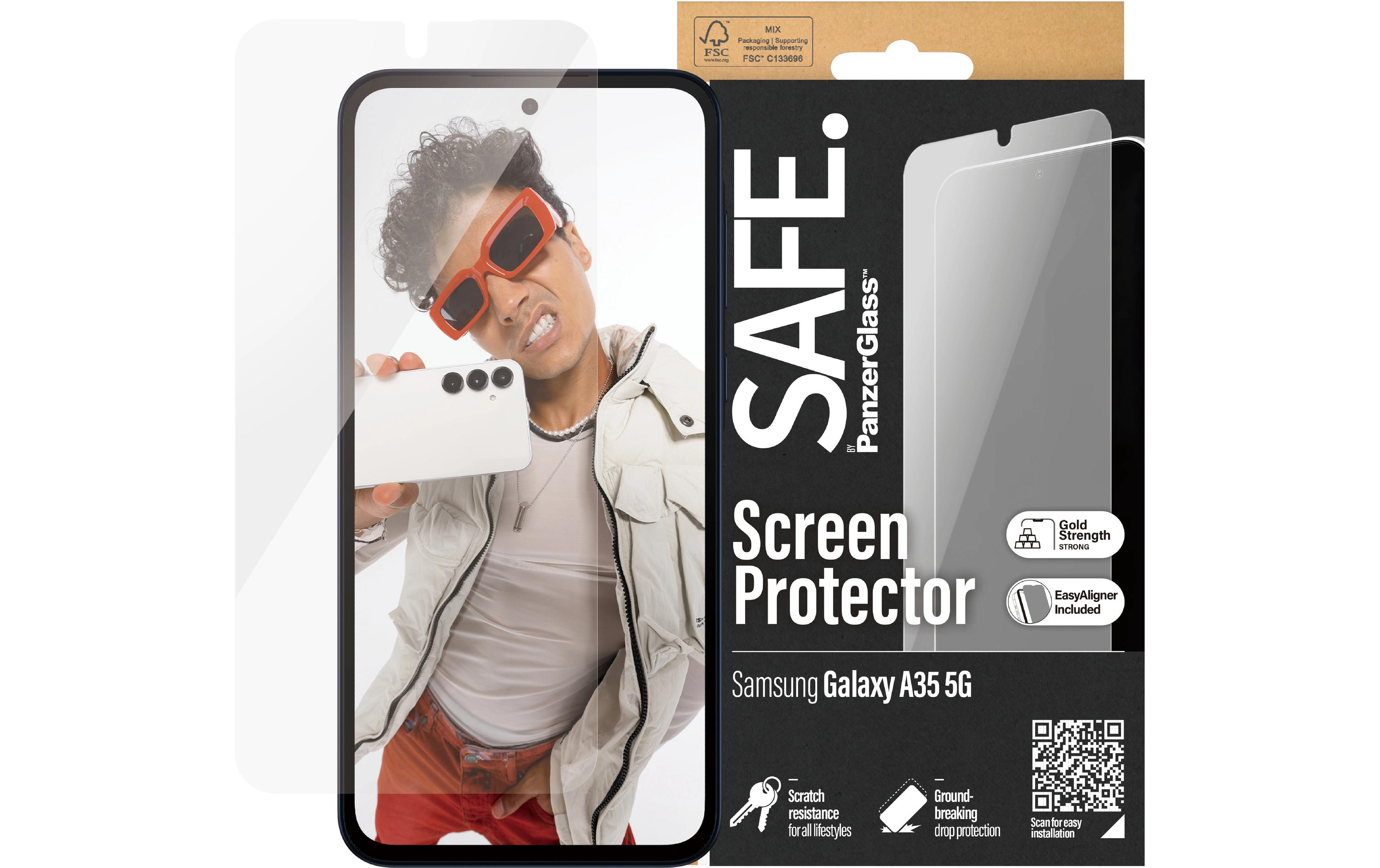 Displayschutz Ultra Wide Fit Galaxy A35 5GDisplay-Schutzfolie für das Samsung Galaxy A35 5G