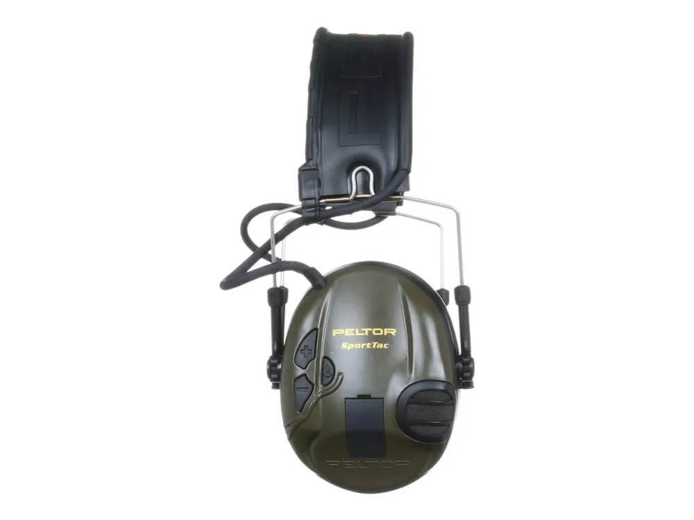 3M Peltor SportTac MT16H210F-478-GN - Hovedtelefoner - fuld størrelse - kablet - orange, olivengrøn