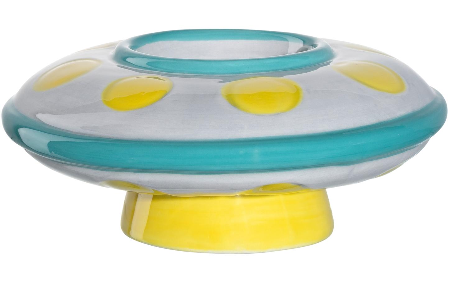 Kindereierbecher Avventura UFO, Gelb/Türkis/WeissEierbecher für Kinder